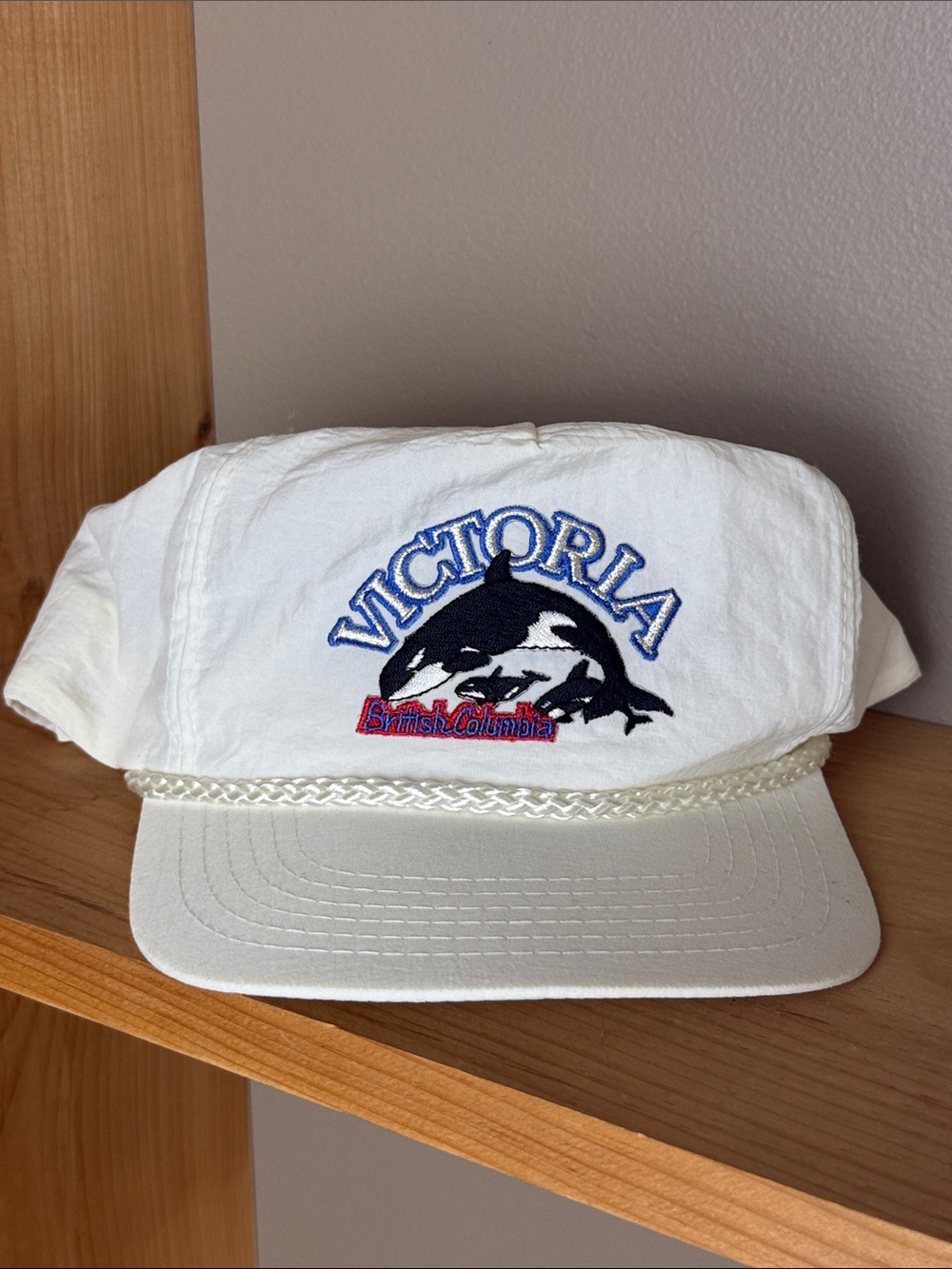 Victoria British Columbia Whale Vintage Rope Hat